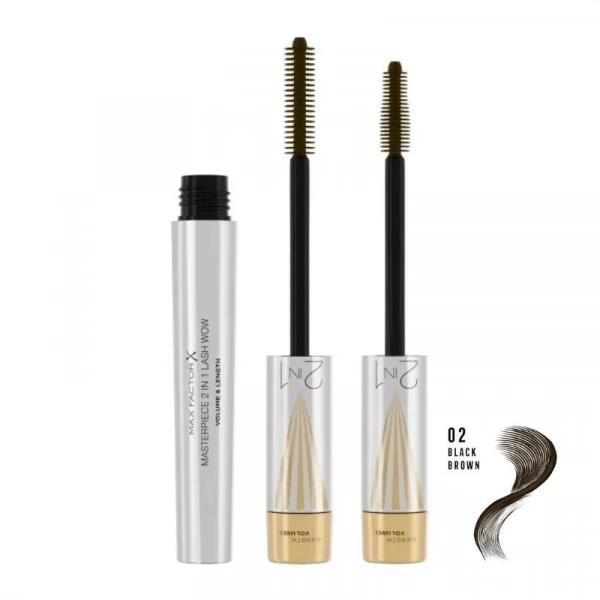 Тушь для ресниц Max Factor Masterpiece 2 in 1 Lash Wow Mascara 002